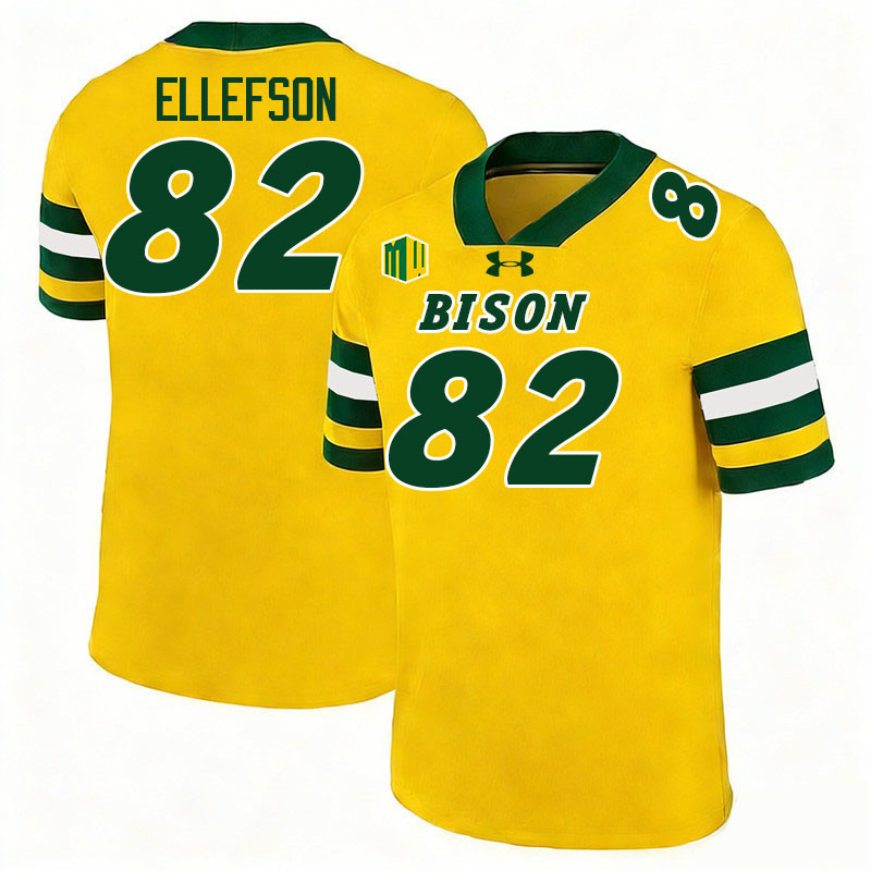 North Dakota State Bison #82 Ben Ellefson College Football Jerseys,Uniforms-Gold North Dakota State Bison #82 Ben Ellefson College Football Jerseys,Uniforms-Gold